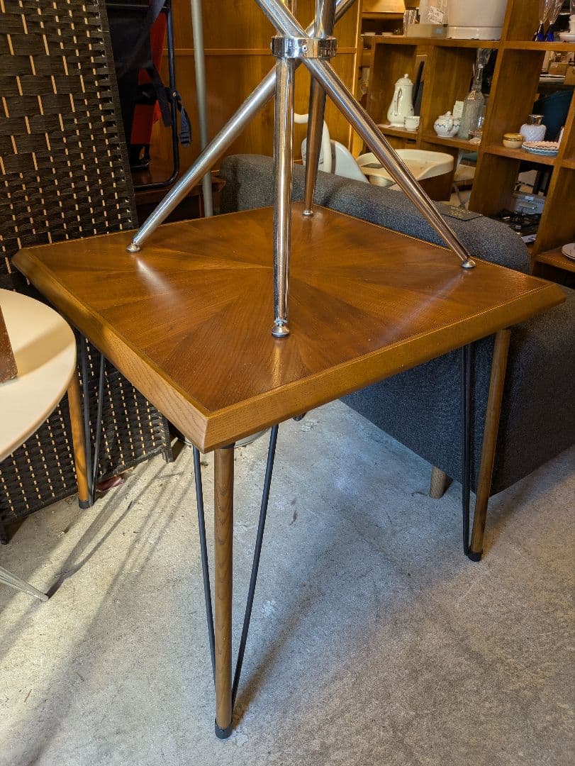 廃盤 ACMEFurniture ウォルナット ダイニングテーブル アイアン脚