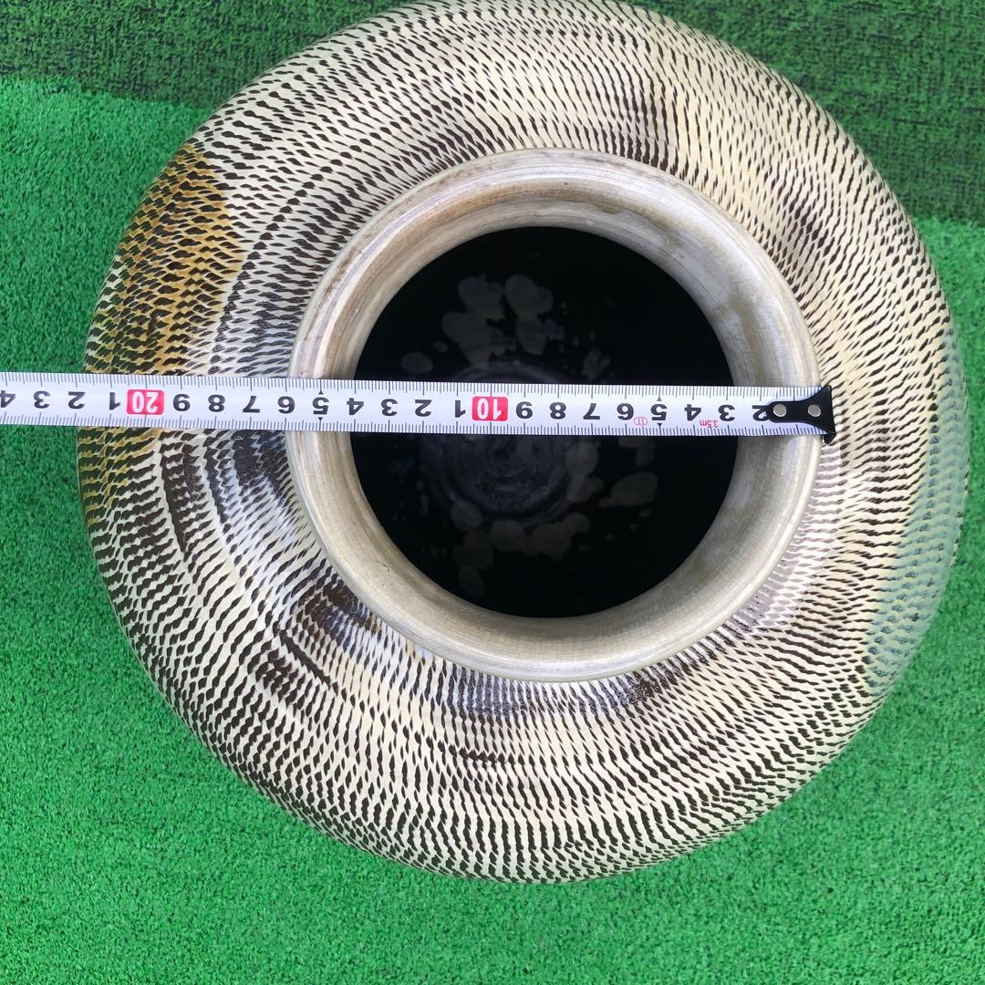 小鹿田焼　大壺　骨董品　陶芸