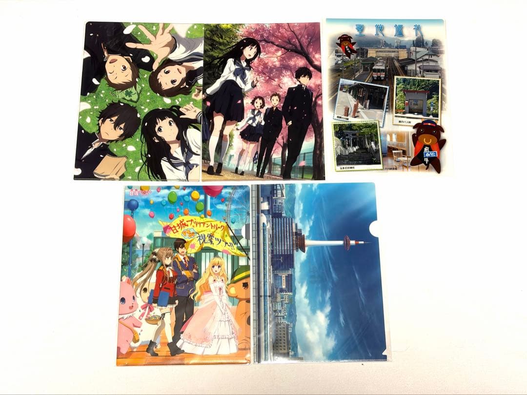 響け！ユーフォニアム 氷菓 CLANNADアクスタ ポストカード クリアファイル