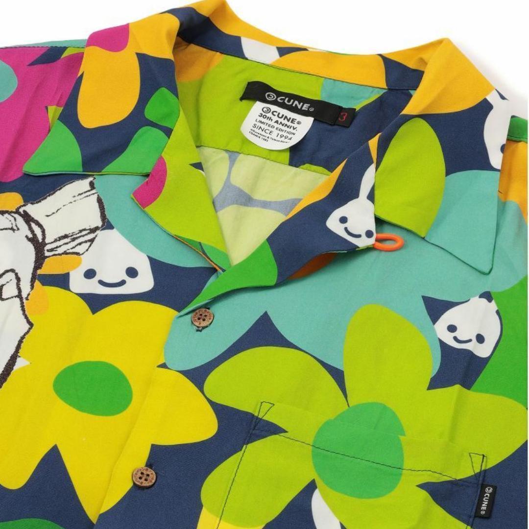 cune L 北斗の拳 アロハシャツ キューン シャツ 3 半袖 33000円