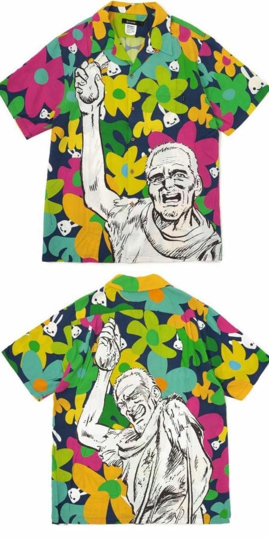 cune L 北斗の拳 アロハシャツ キューン シャツ 3 半袖 33000円