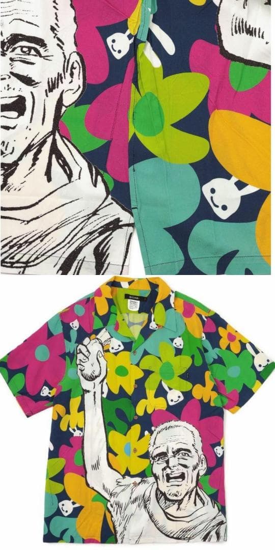 cune L 北斗の拳 アロハシャツ キューン シャツ 3 半袖 33000円