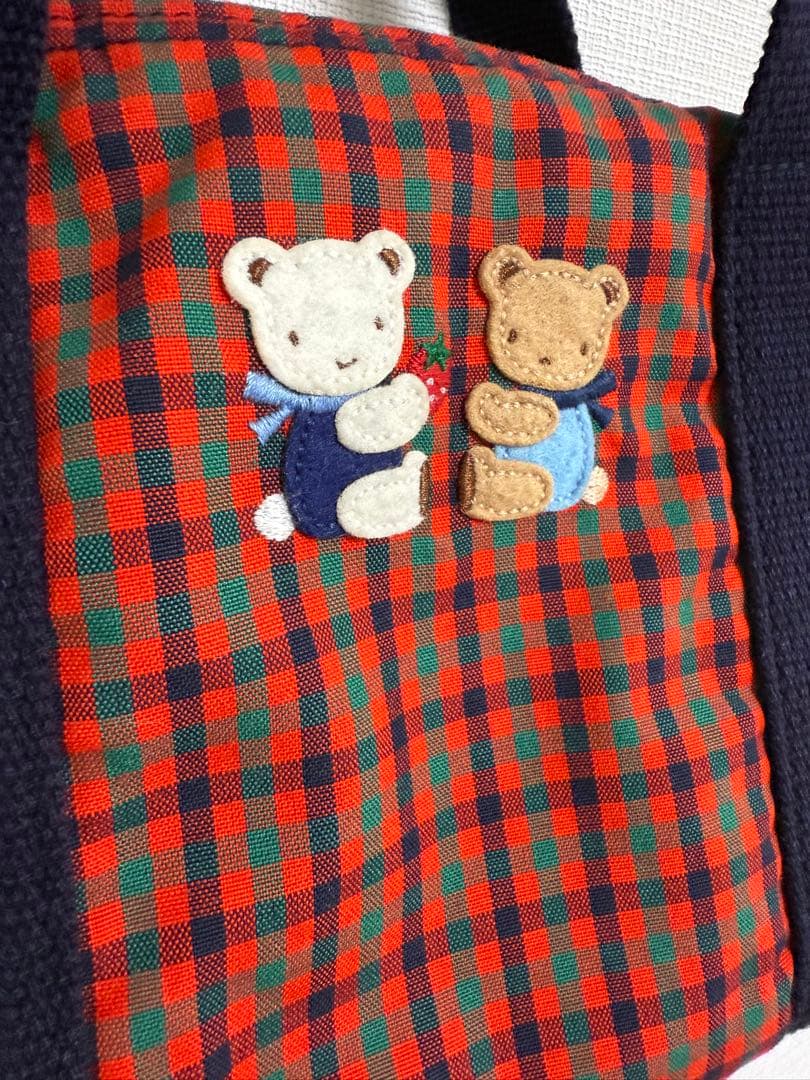 ファミリア familiar ふるさと納税 ショルダーバッグ 赤チェック 西脇市