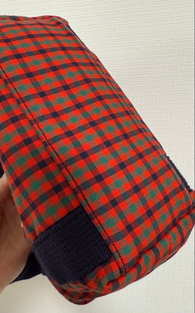 ファミリア familiar ふるさと納税 ショルダーバッグ 赤チェック 西脇市