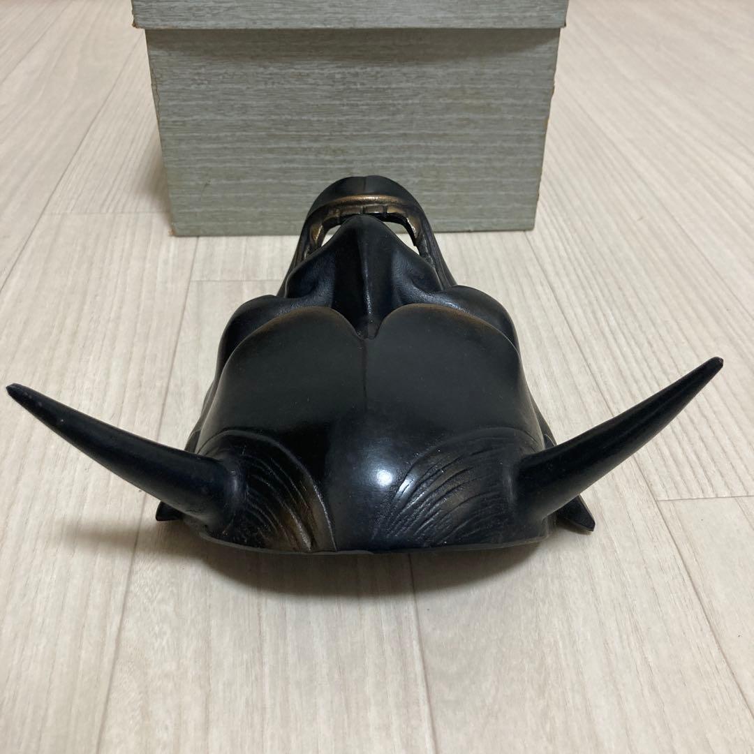 酸素　般若の面 お面 開運 魔除け 鋳造 伝統工芸品　アンティーク