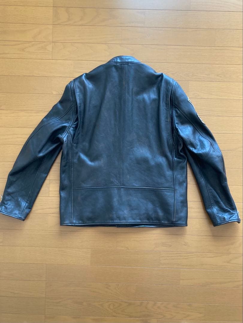 AVIREX エイジドスタンド　シングルライダースジャケット