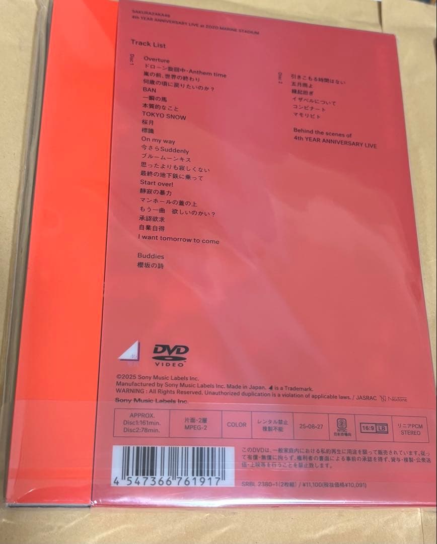 櫻坂46 4th YEAR ANNIVERSARY LIVE ZOZO アニラ