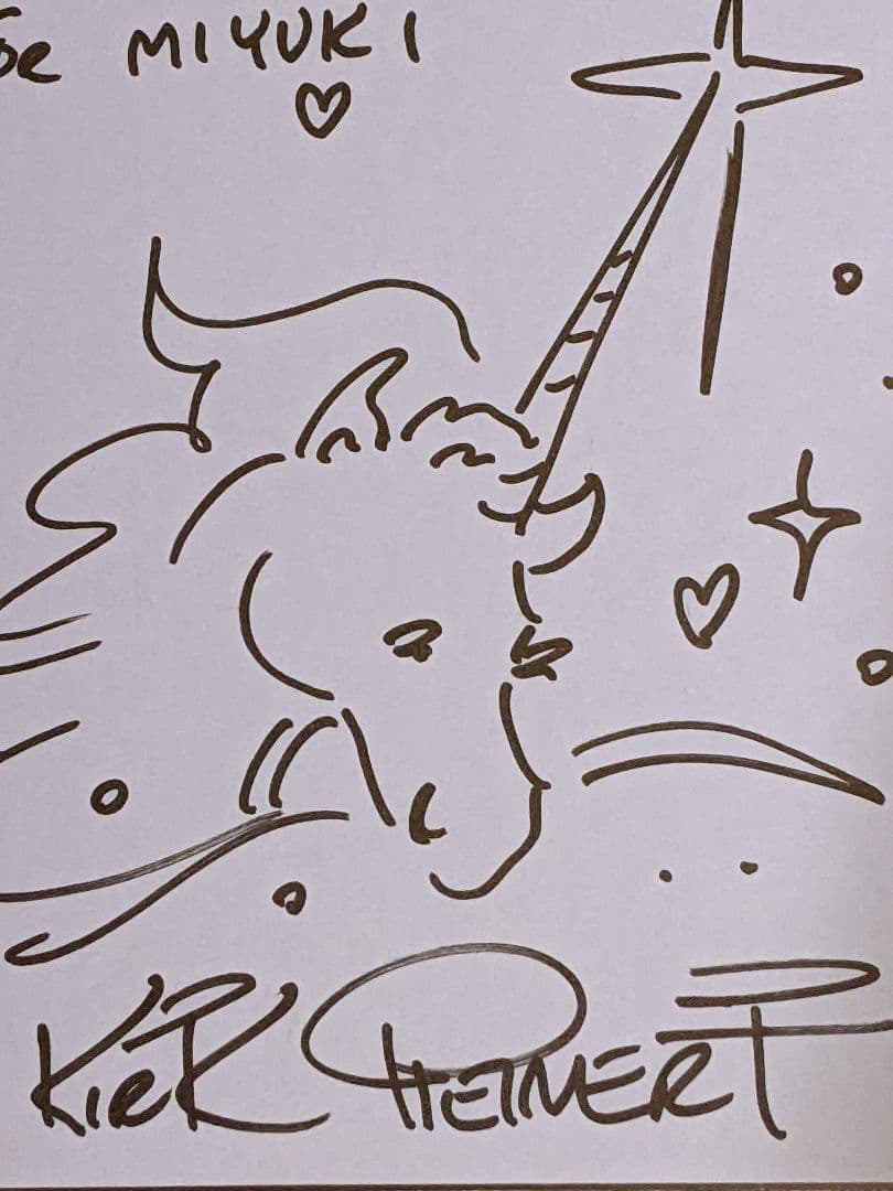 カーク・レイナート 直筆色紙