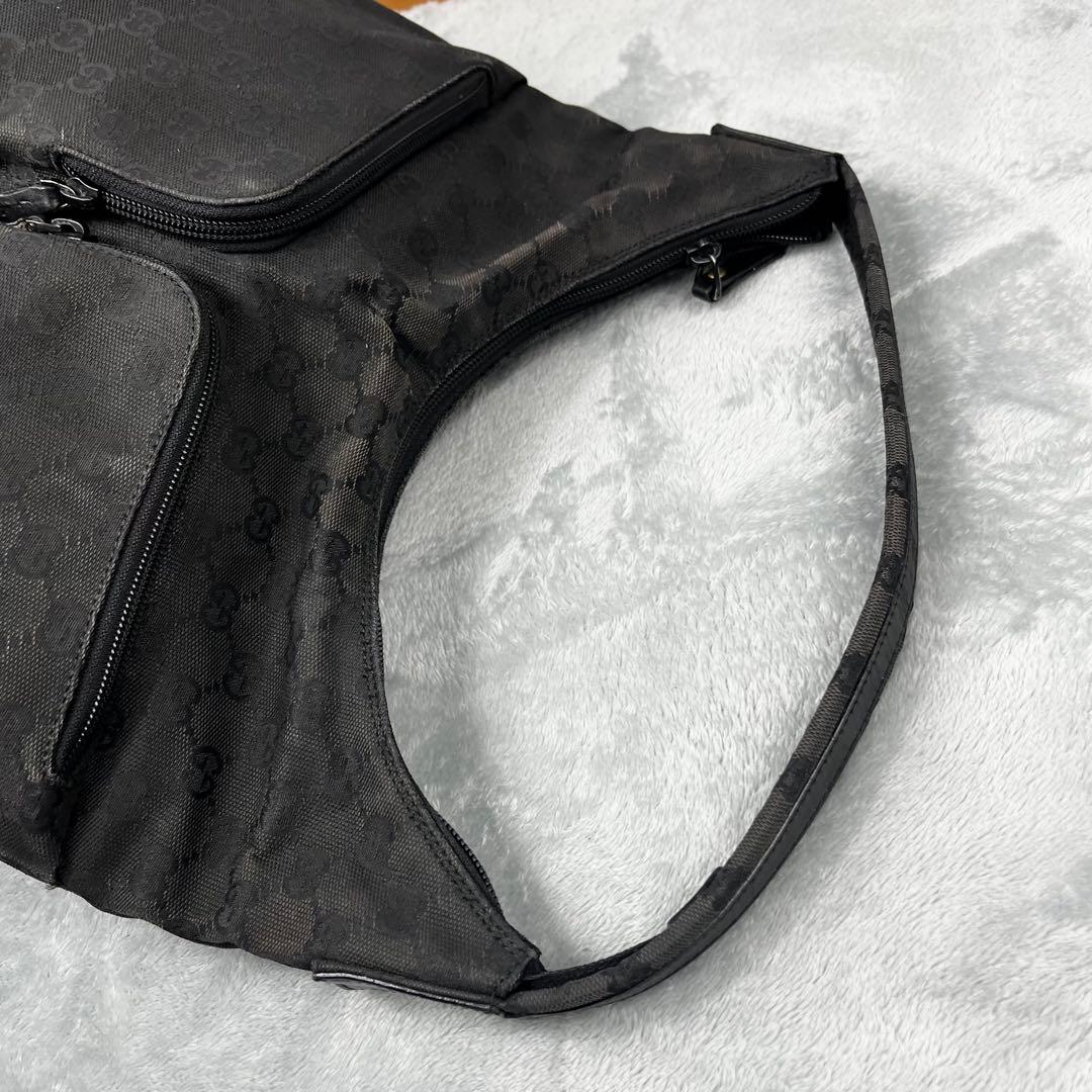 Gucci グッチ ワンショルダーバッグ GG ブラック系 キャンバス