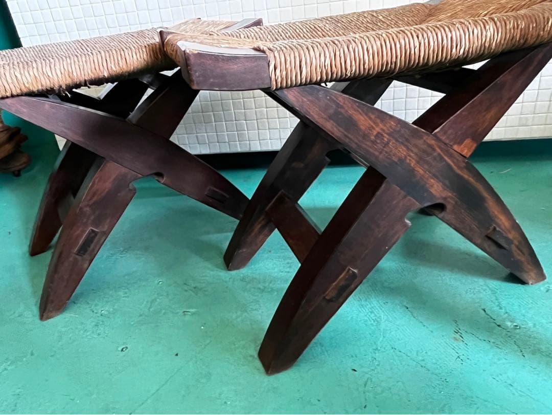 希少　松本民芸　スツール　2脚セット　民芸家具