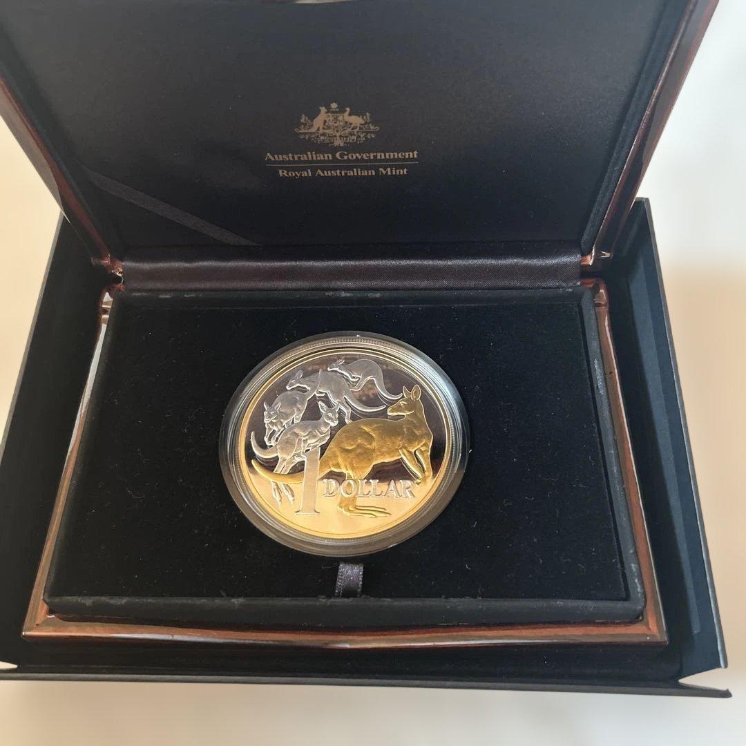 マニア必見　限定1000枚　カンガルーの群れ銀貨　5オンス