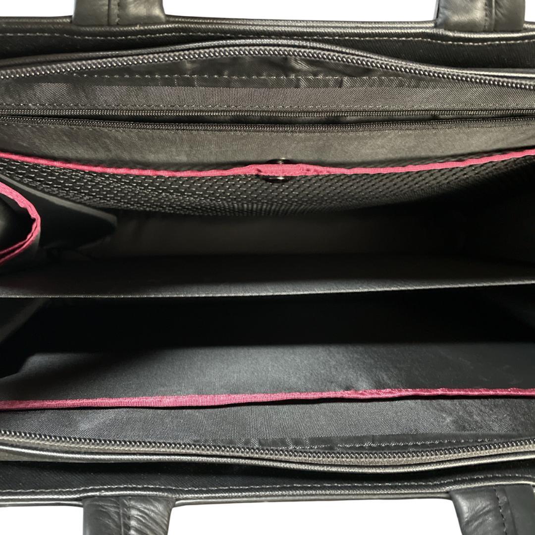 【美品】 タケオキクチ ブリーフケース ビジネス 2WAY ショルダー A4収納