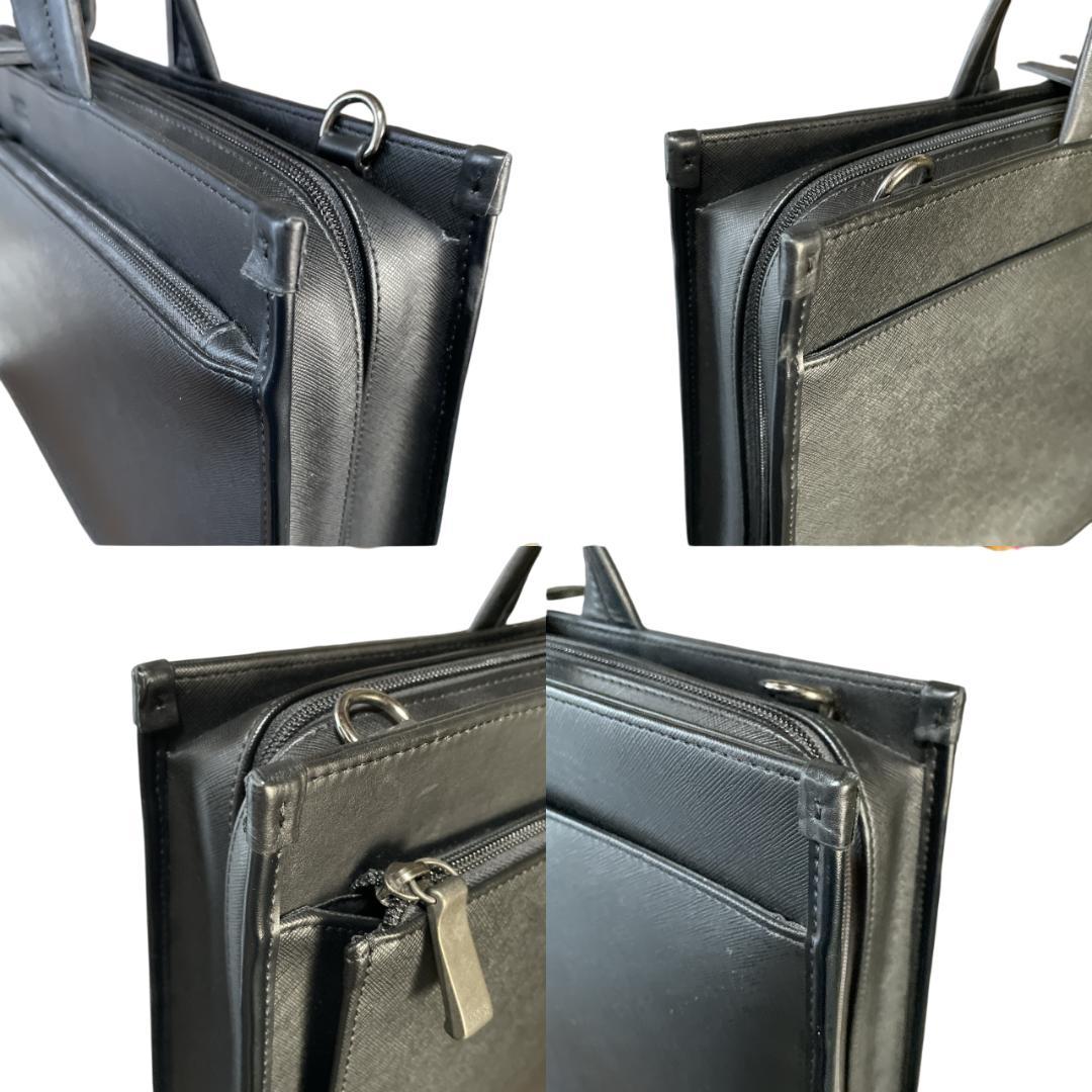 【美品】 タケオキクチ ブリーフケース ビジネス 2WAY ショルダー A4収納