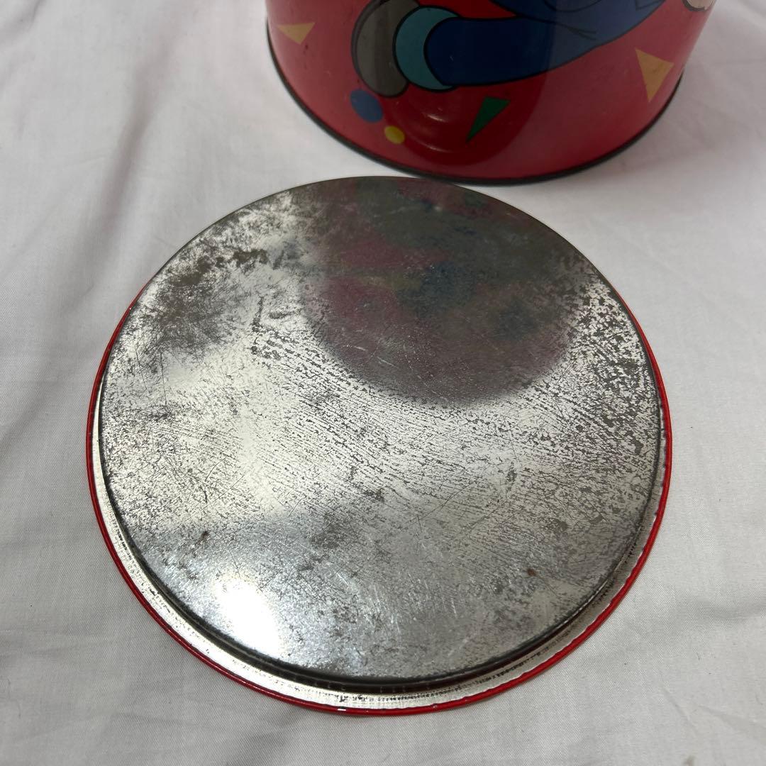 ペコちゃん蓋付き缶 レトロ 不二家