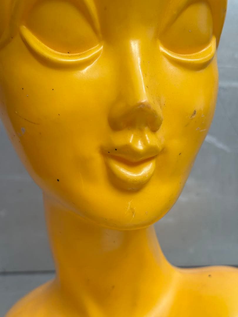 黄色/マネキンヘッド/レトロポップ/Huard/ツイギーtwiggyビンテージ