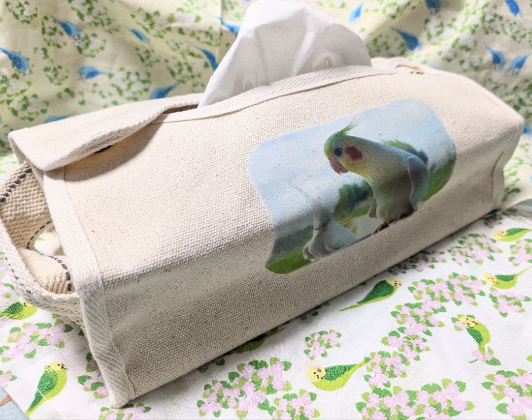 【うちの子オーダー作品例②ティッシュケース】