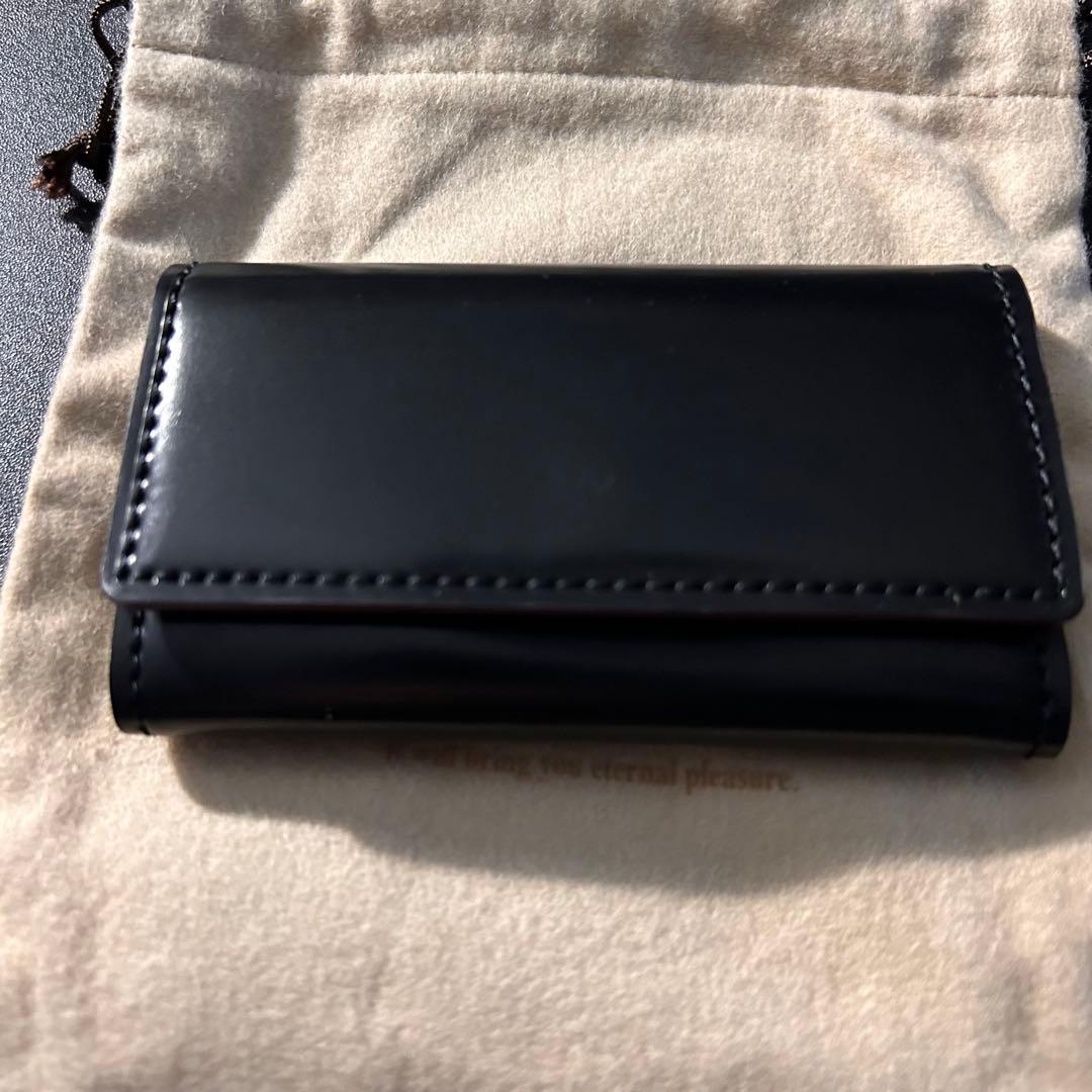 【未使用】GANZO シェルコードバン2 キーケース ホーウィン社　ブラック