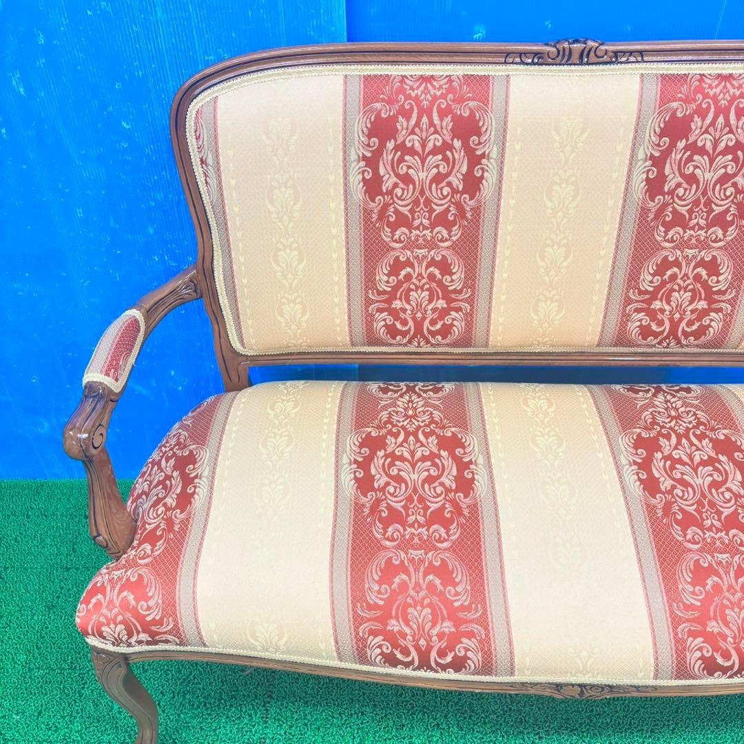 562 アンティーク調　ソファ　2人掛け　猫足　猫脚　極美品　激レア品