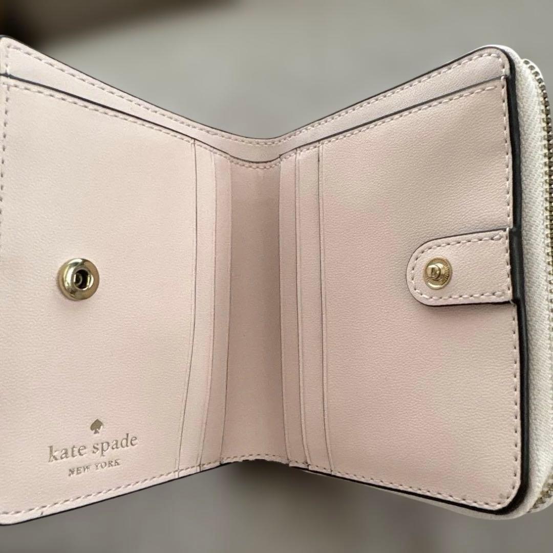 ★kate spade★ 花柄 二つ折り財布