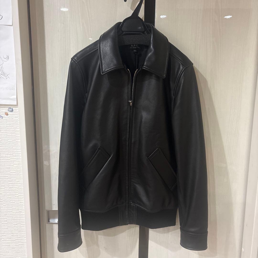a.p.c moto blouson モトブルゾン　レザージャケット　s