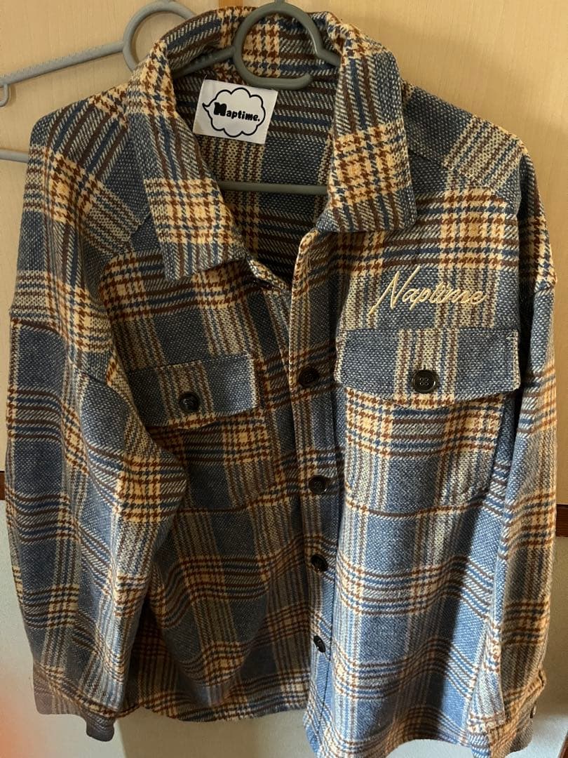 Nissy NAPTIME ブルーチェックシャツ