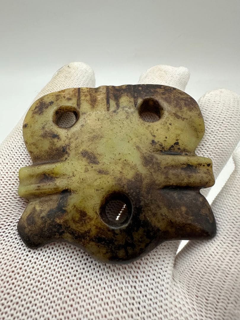 【中国古美術 】紅山文化 大型古玉璧 旧蔵 置物 巻珠戦漢古玉 旧藏品 合計9点