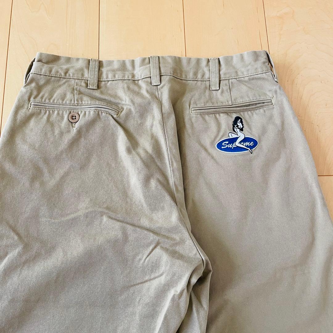 supreme pin up chino 30 ベージュ チノパン