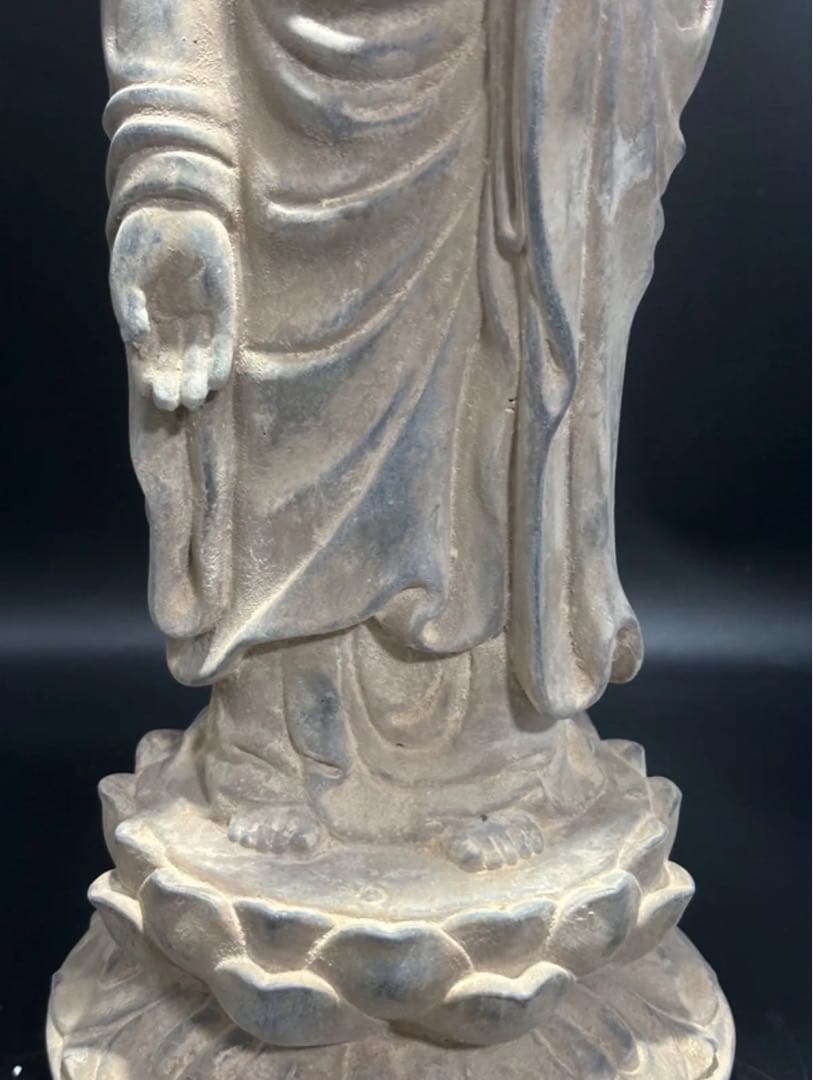 仏教　石仏 如来 細工彫刻 釈迦 縁起物 お釈迦様 釈迦如来 石彫仏像