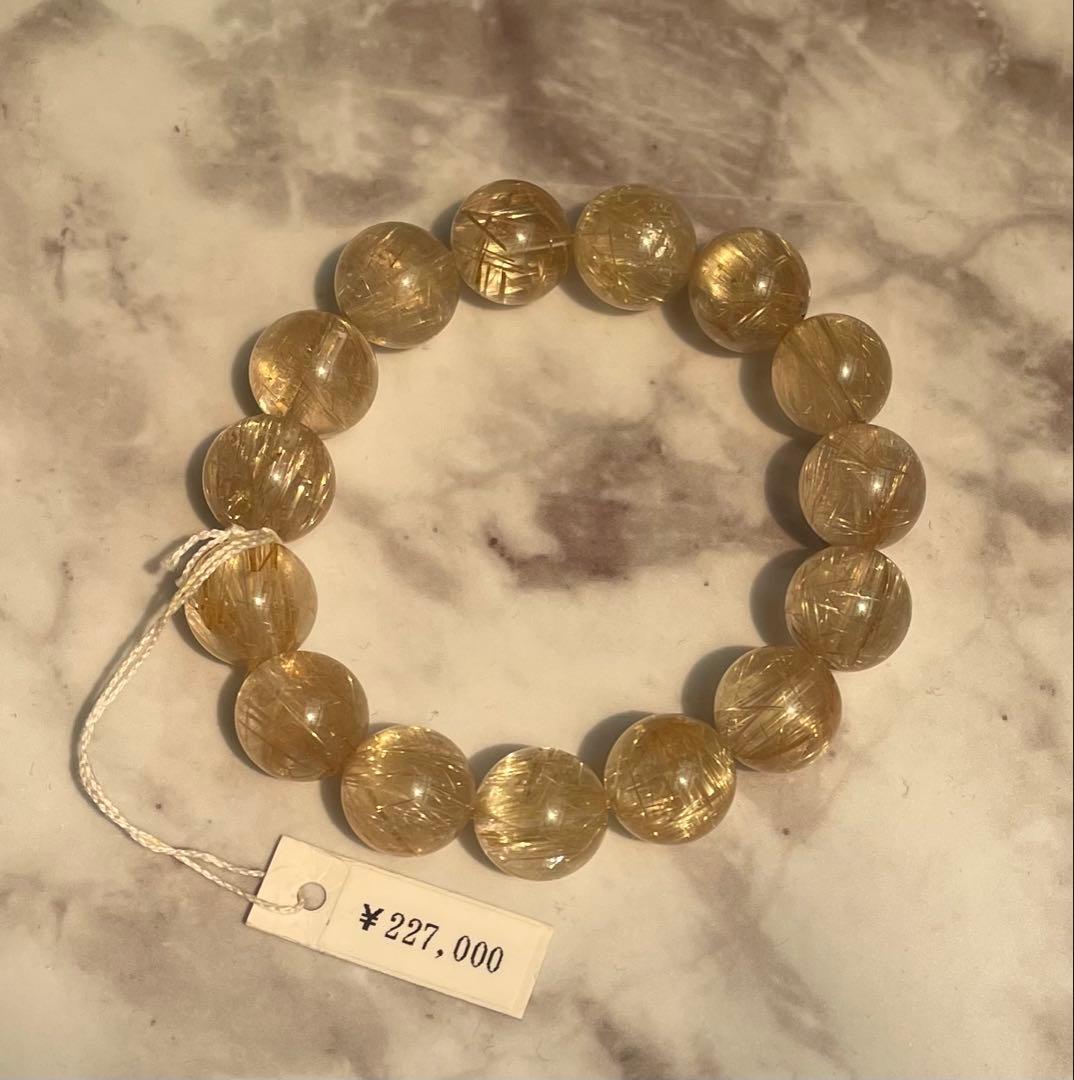 【開運・金運】高級　タイチンルチル 12.5-13mm 高品質