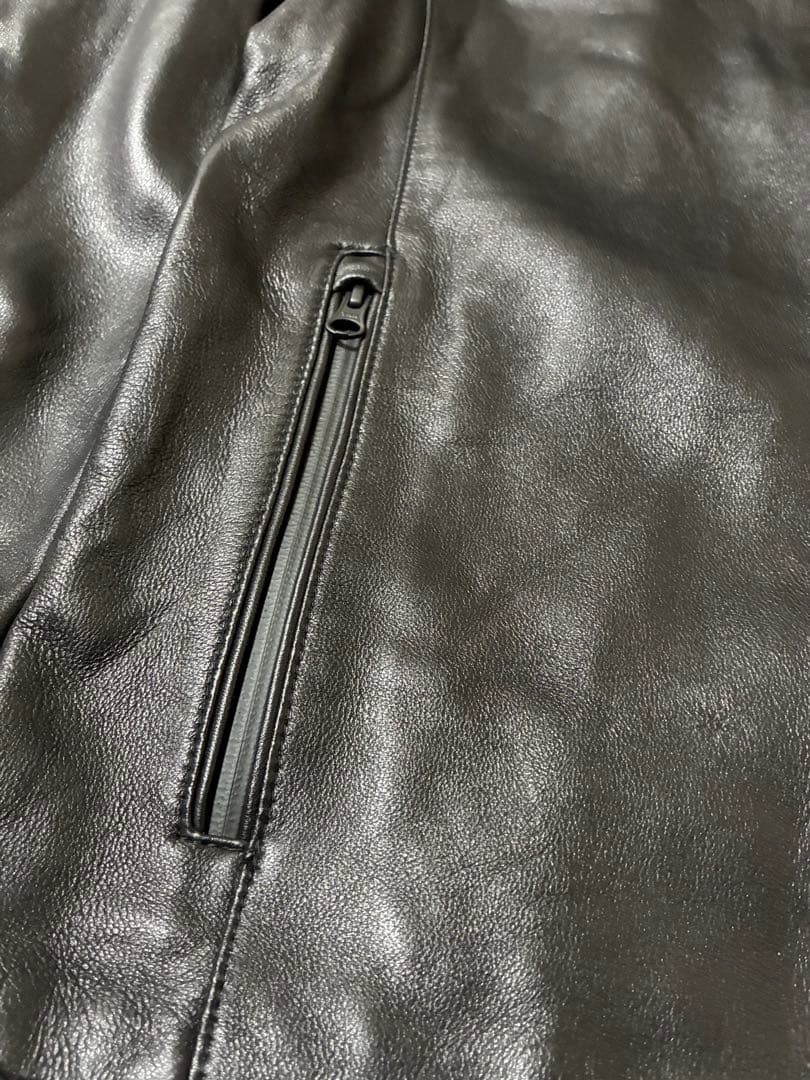 エディーバウアーEddieBauer羊革レザーライダースジャケットXL未使用品