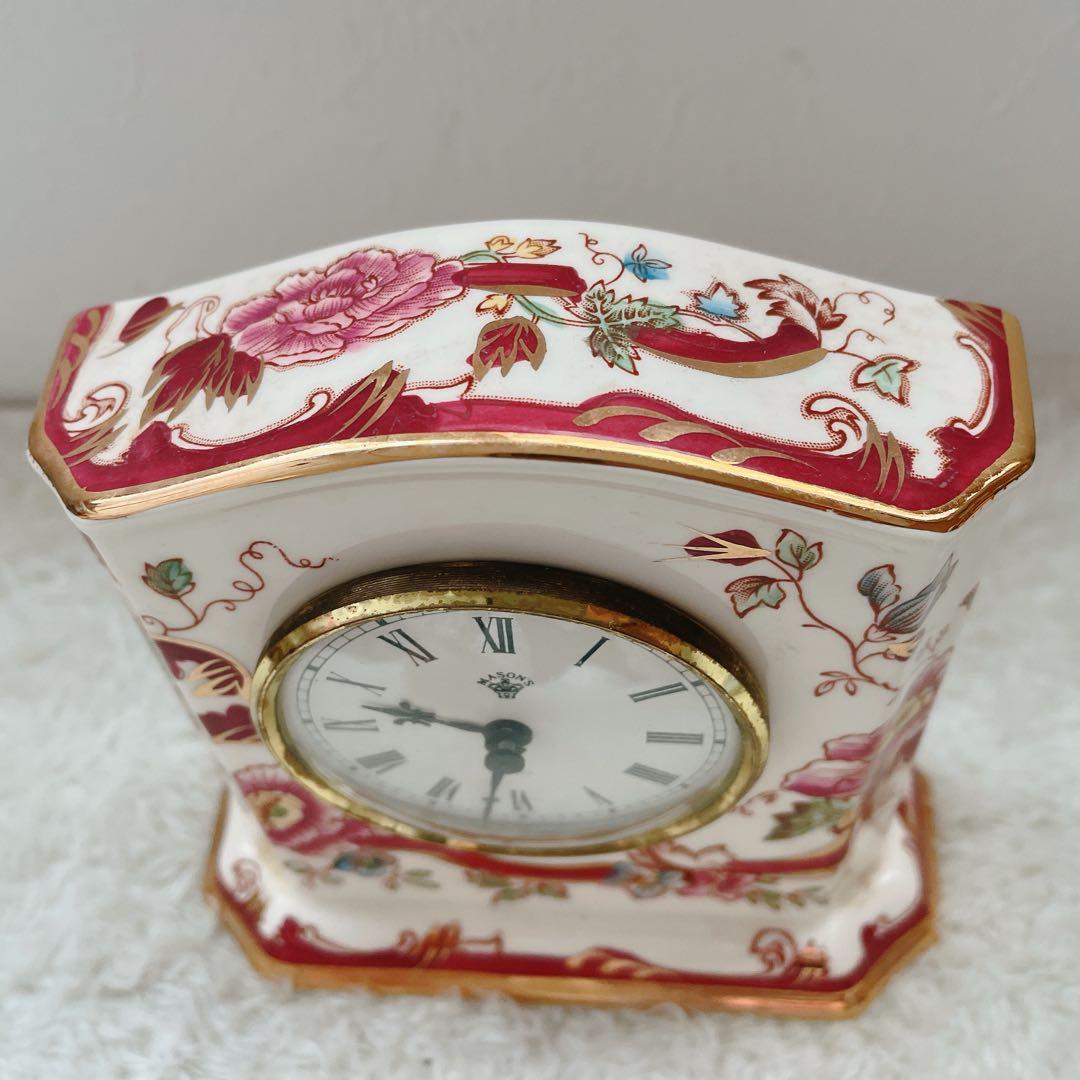 MASON’S メイソンズ 置時計 マンダレイ レッド ビンテージ 置物