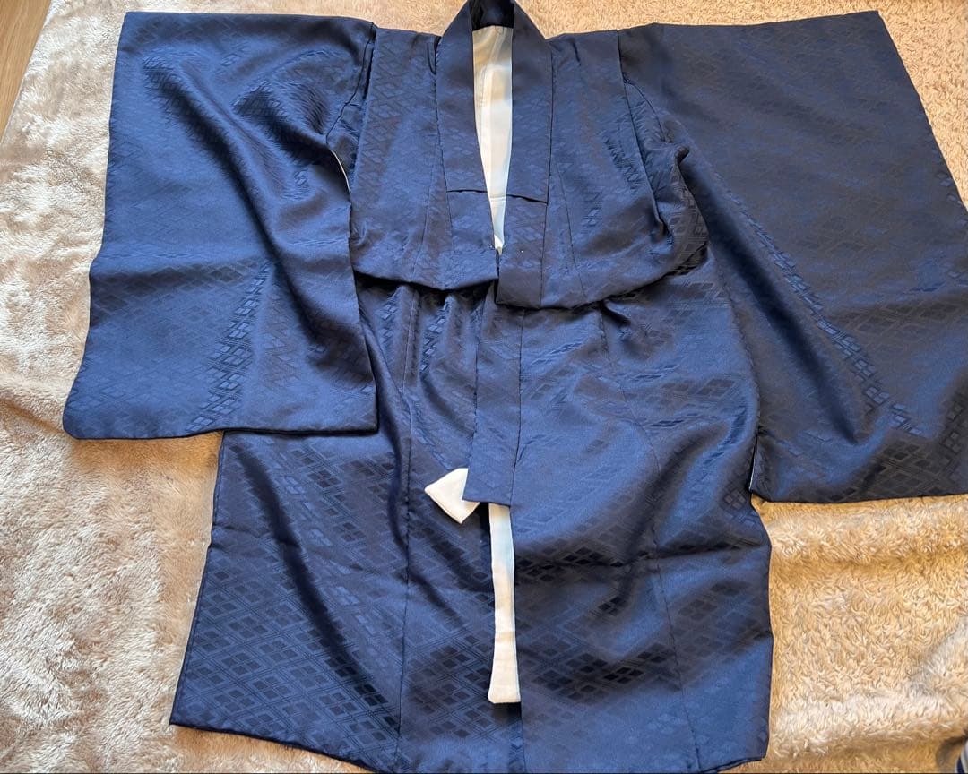 七五三 男の子　5歳　着物セット 子供用 紺色