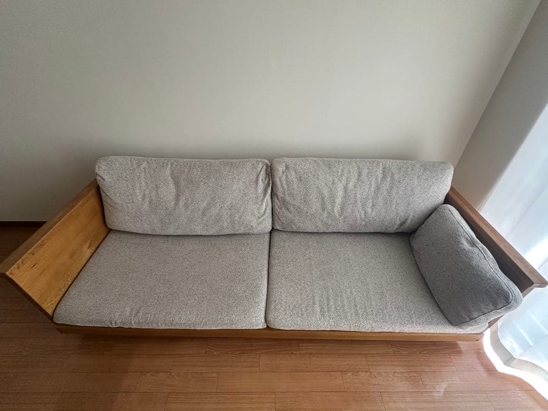 専用クラッシュゲートeasy life hiroma 3人掛けソファ ナラ ロー