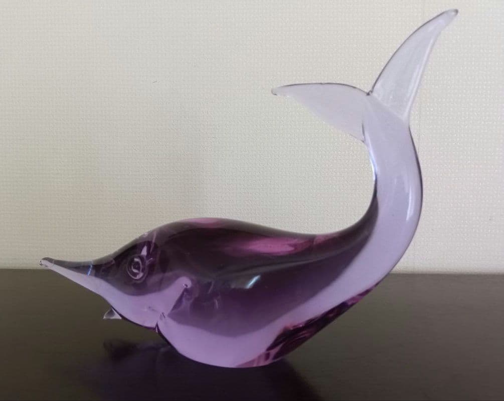 ムラーノ ザネッティ MURANO Zanetti イルカ ガラス工芸品