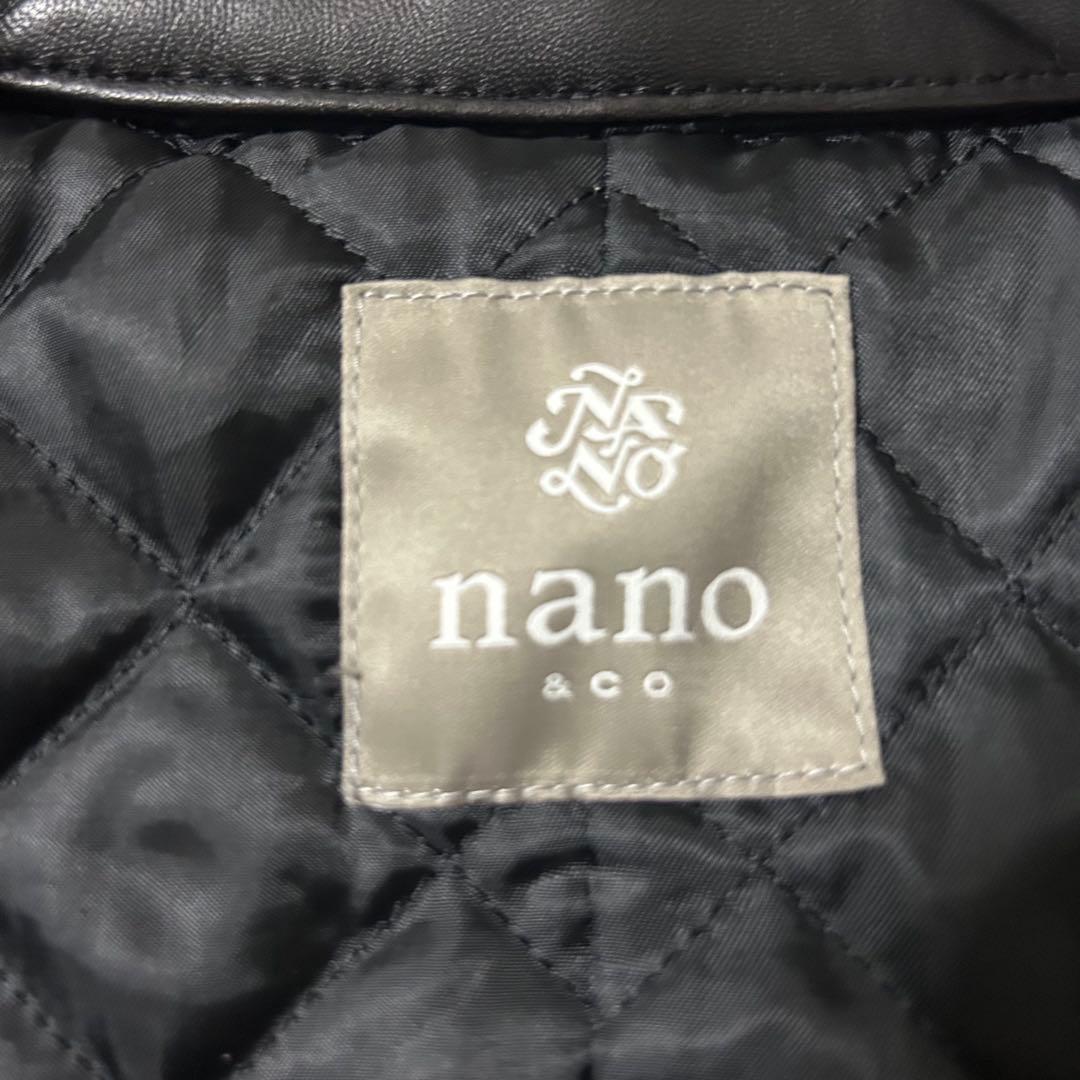 mytm1313a様　ナノユニバース ライダースジャケット 羊革 キルティング