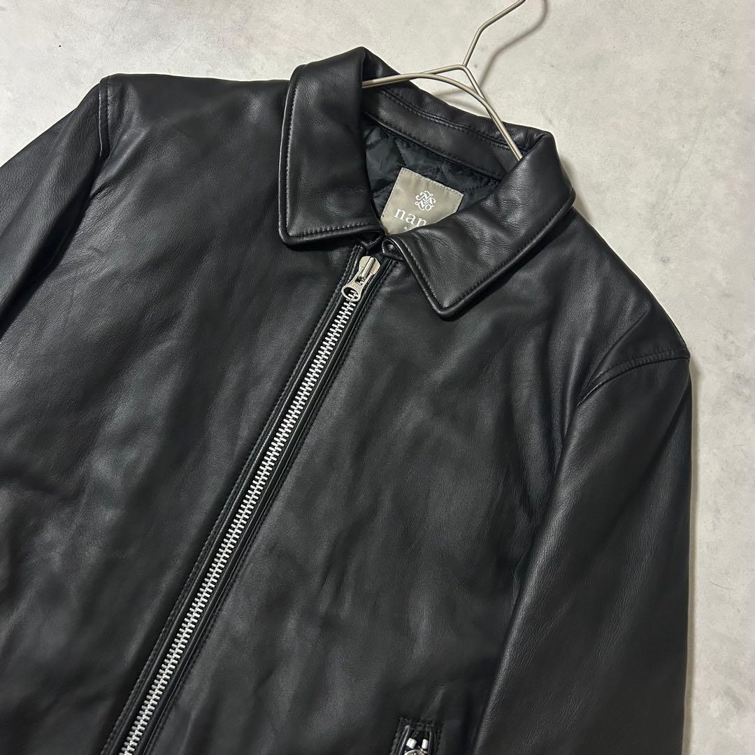 mytm1313a様　ナノユニバース ライダースジャケット 羊革 キルティング