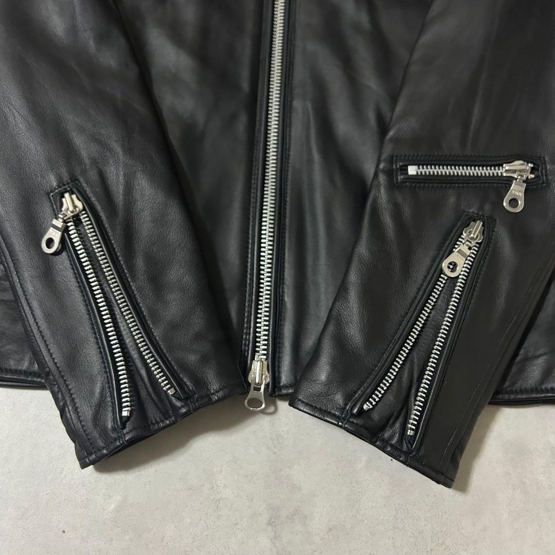 mytm1313a様　ナノユニバース ライダースジャケット 羊革 キルティング