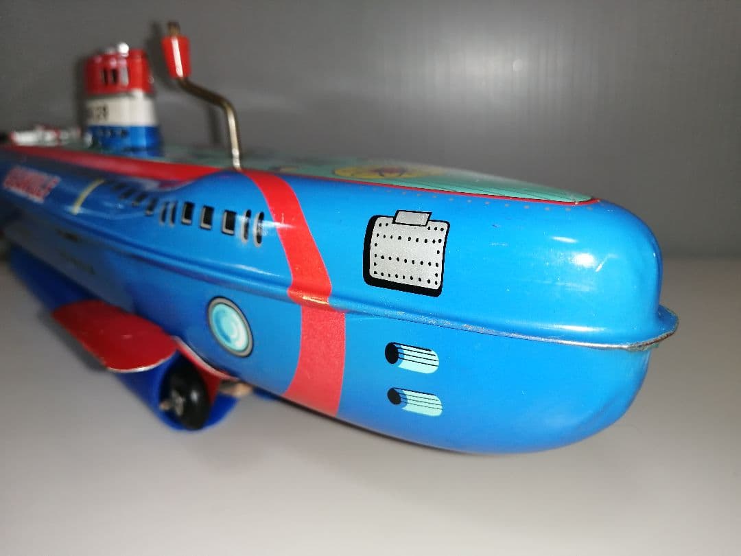 シーウルフ潜水艦　クランクフリクション　ブリキ　ヨネザワ玩具　日本製