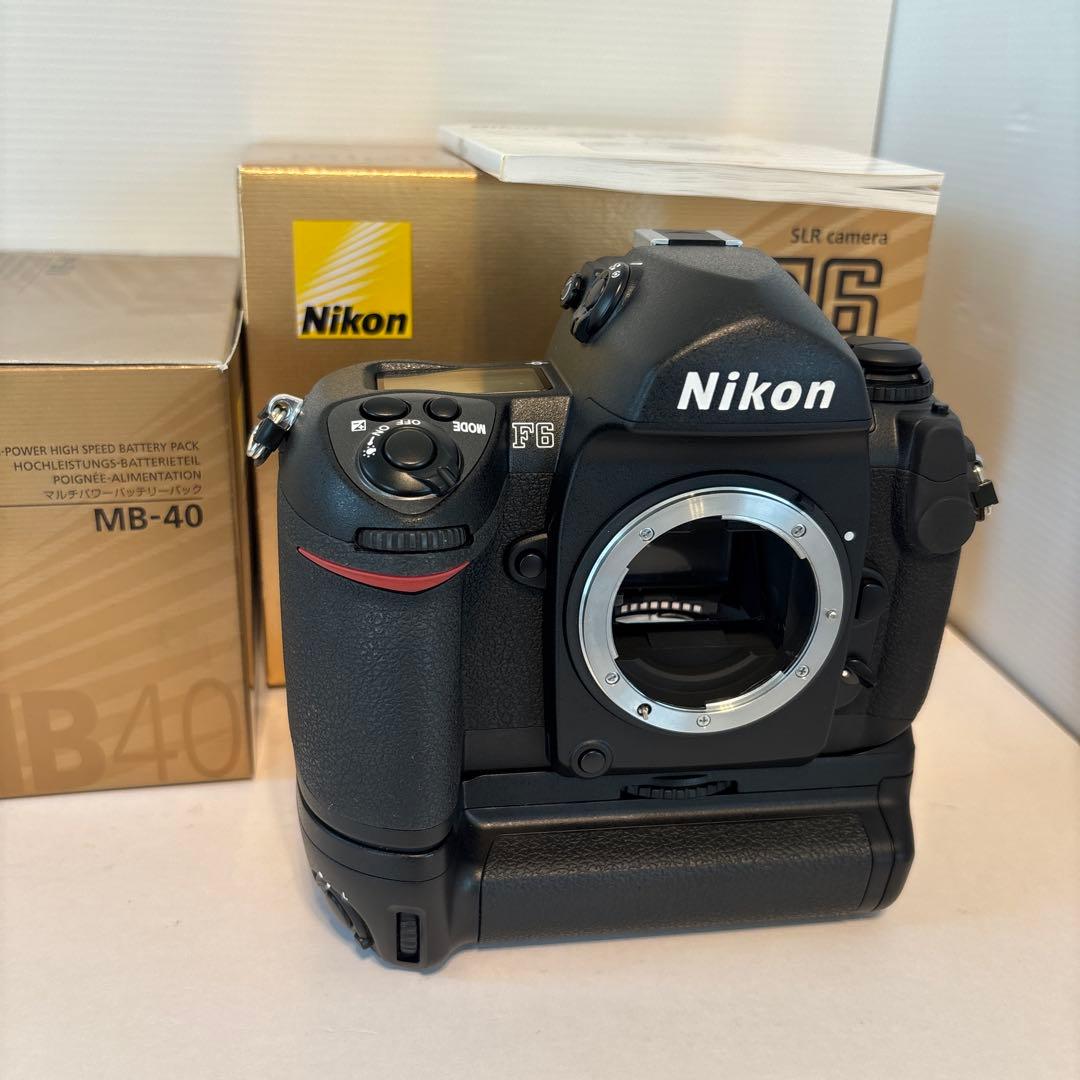 【新品同様】ニコン Nikon F6 MB-40 プロストラップ付