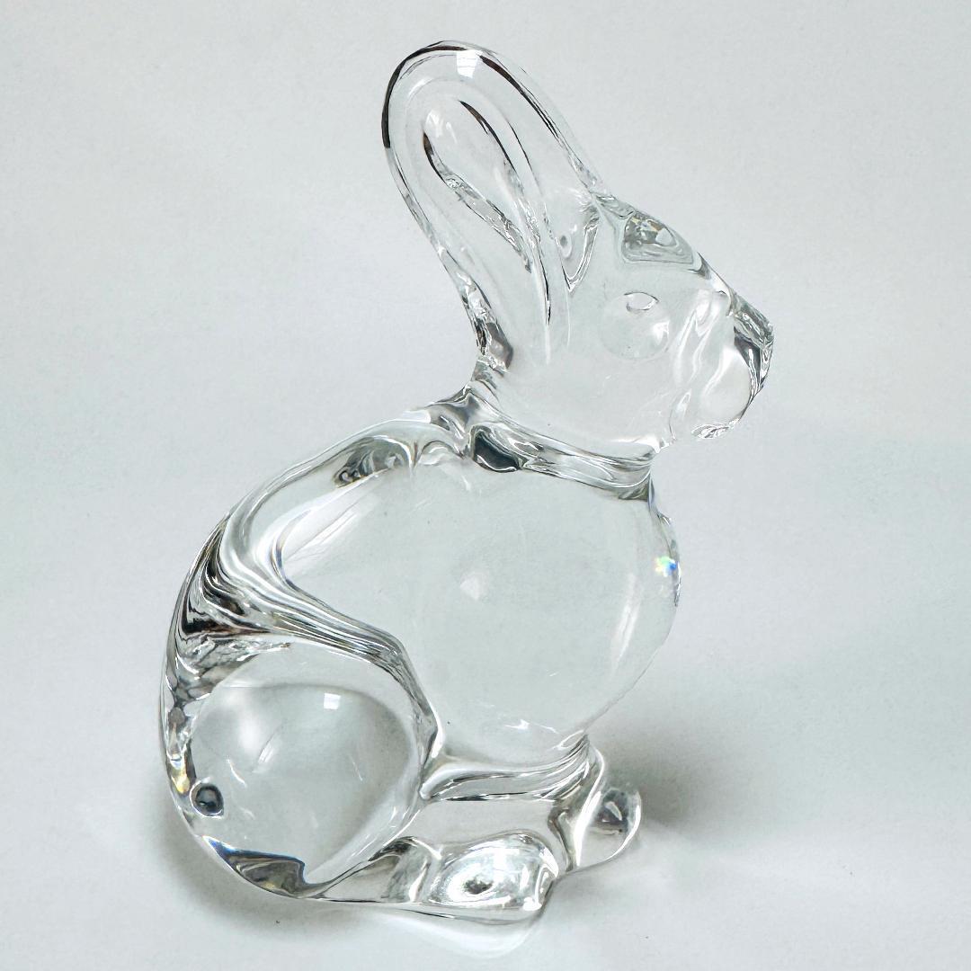 【バカラ】うさぎ 置物 インテリア★美品★金運/幸運/開運