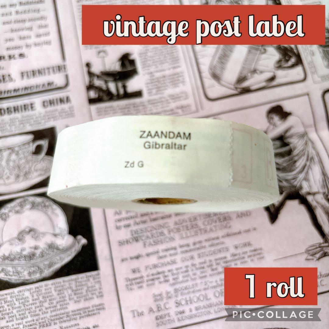 現品のみ レア 未使用 郵政ラベル フルロール ジャンクジャーナル 海外紙もの