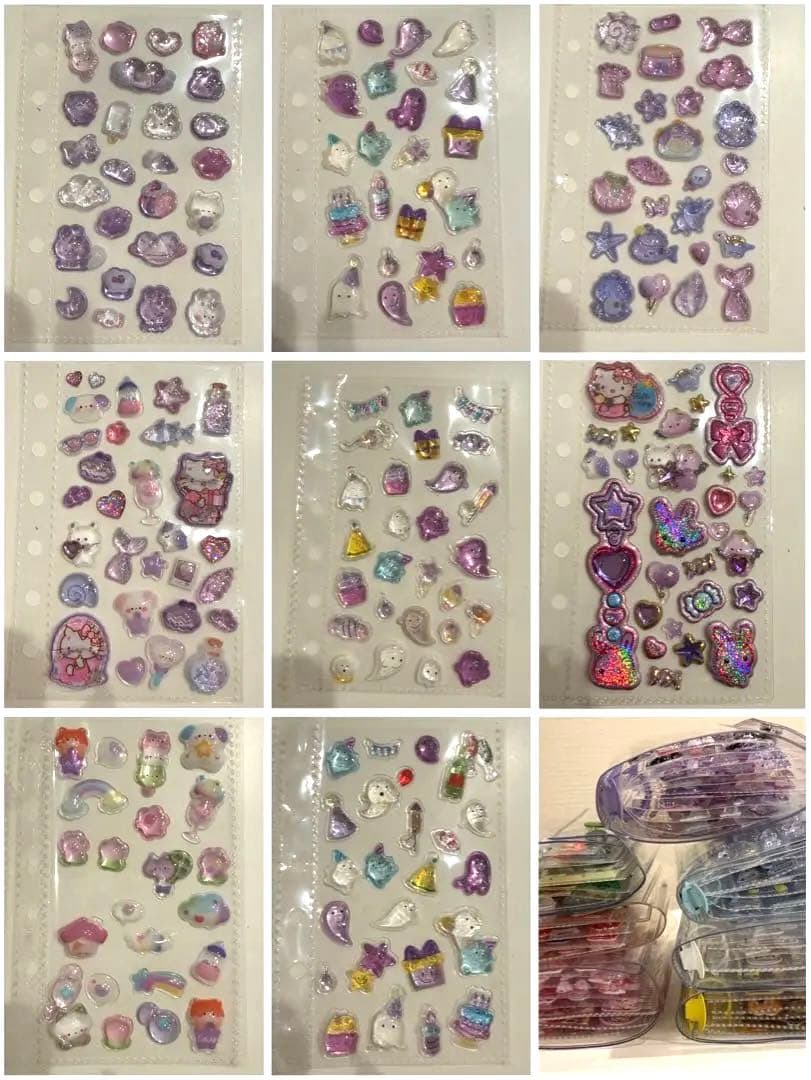 シール帳完成品 7冊セット ボンボンドロップシール多め