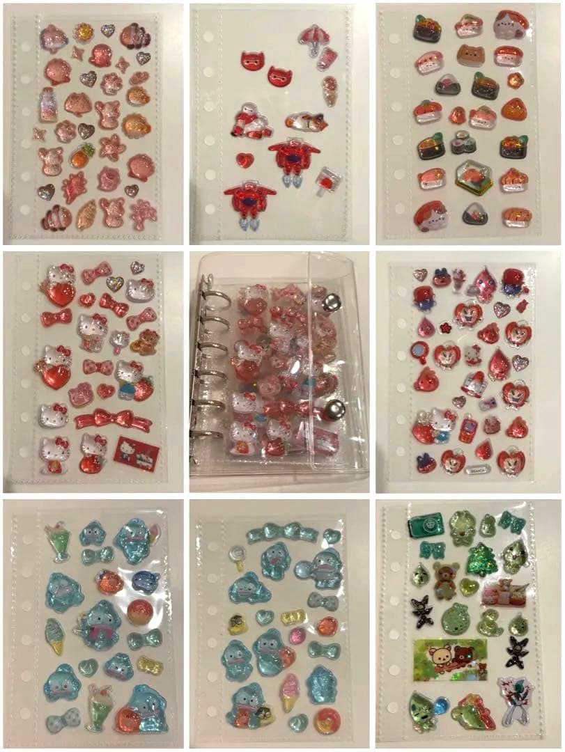 シール帳完成品 7冊セット ボンボンドロップシール多め