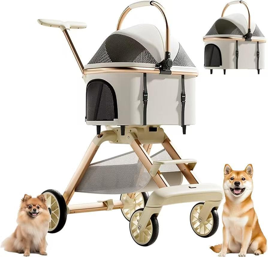 ペットカート 分離型 取り外し可能 4輪 犬 カート 多頭 小型犬 中型犬