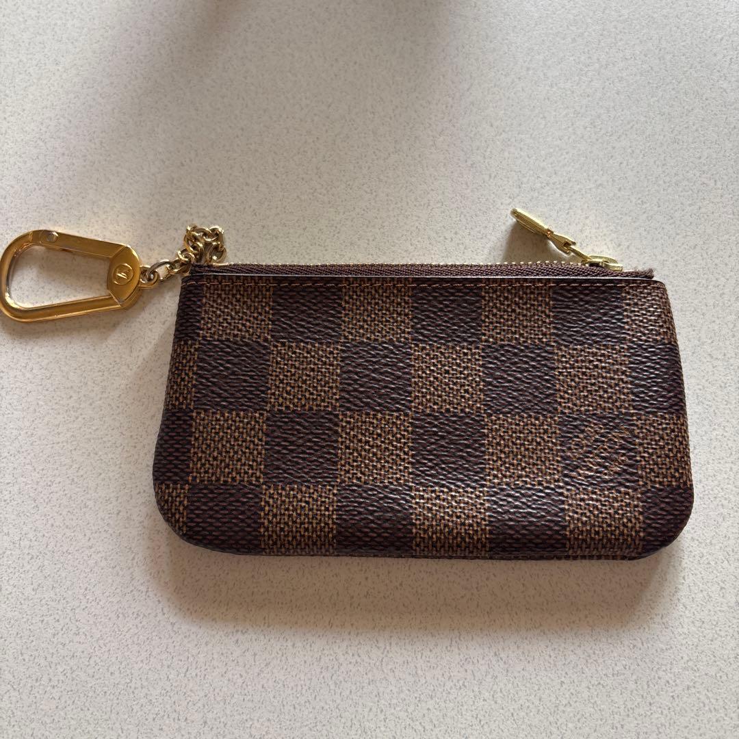 ダミエパターン ケース ブラウン