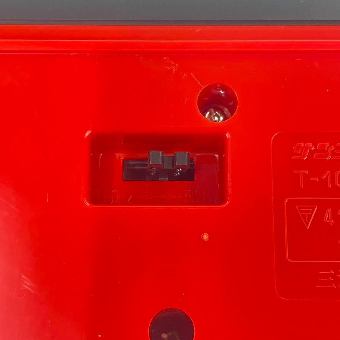 SANYO　サンヨー　デジタルタイマー時計　T101 レッド　パタパタ時計