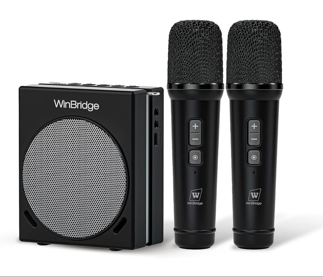 WWINBRIDGE 大音量 ポータブル拡声器 スピーカー ハンドマイク