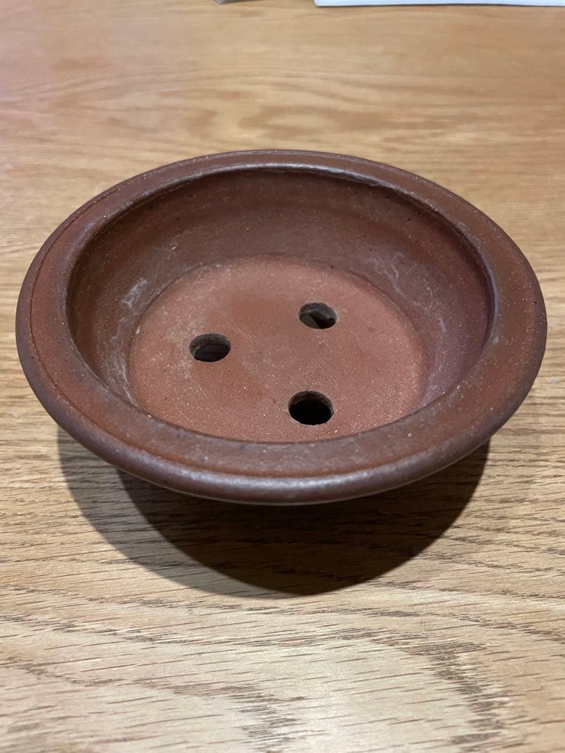 壱興　朱泥外縁丸鉢