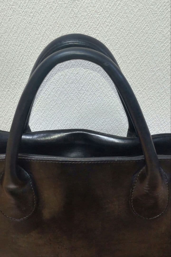 ラルフローレン 黒 レザー ビジネスバッグ