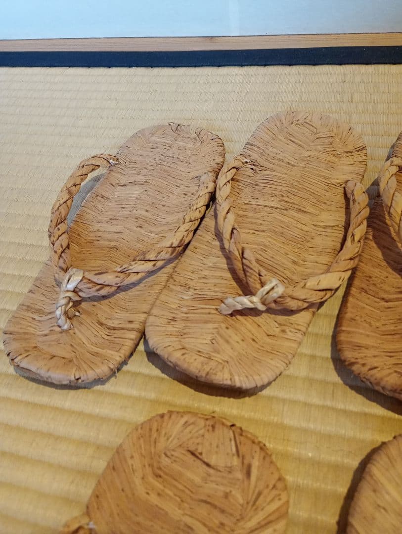 【茶道具】露地　草履5客セット　数寄屋草履　茶事道具　その他979